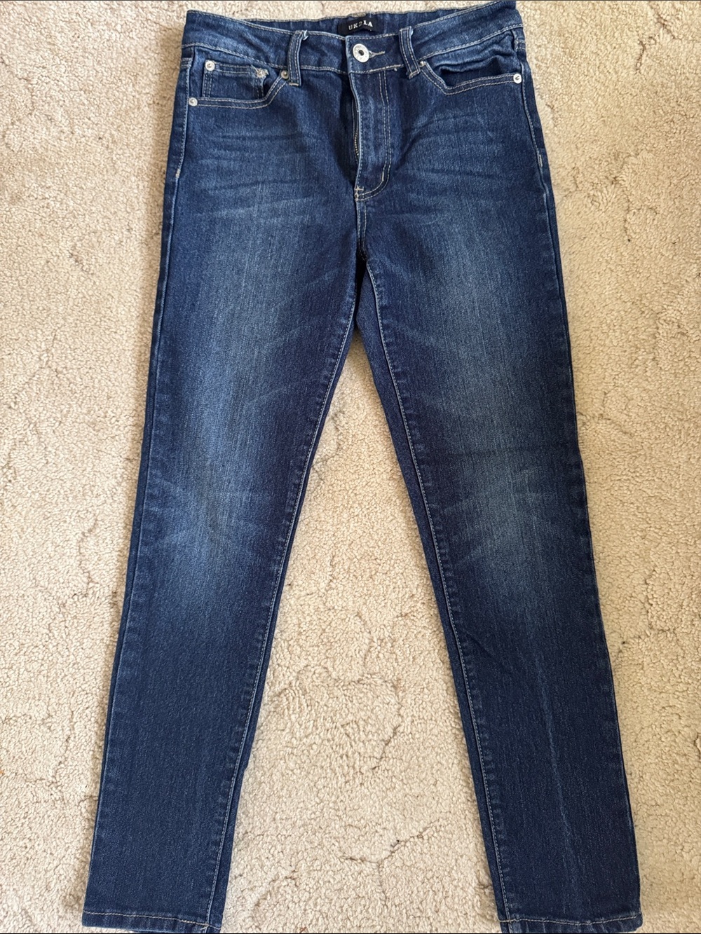 UK2LA Woman Skinny Jeans - Deep Indigo Wash